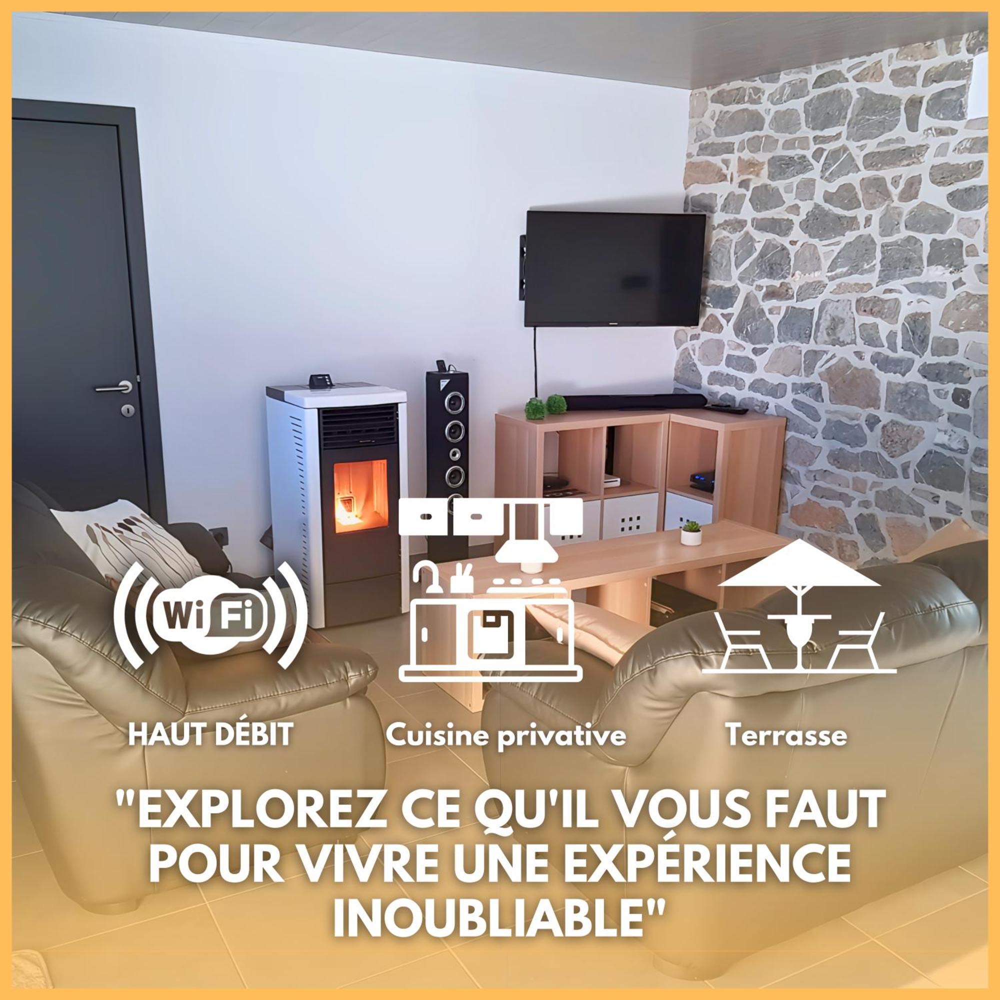 Au Chant Des Roches - Parking - Wifi - Terrasse - Chambres Familiales - Cerfontaine Zewnętrze zdjęcie